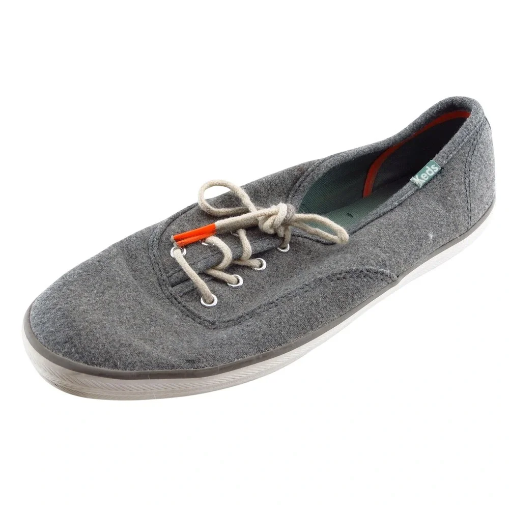Keds‎ Womens Fashion Sneakers Size 7.5 Gray Fabric Lightweight Casual Comfort